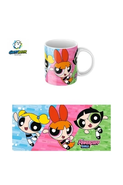 Powerpuff Girls Kupa Bardak | Tek Adet K0375 ürün görseli 1