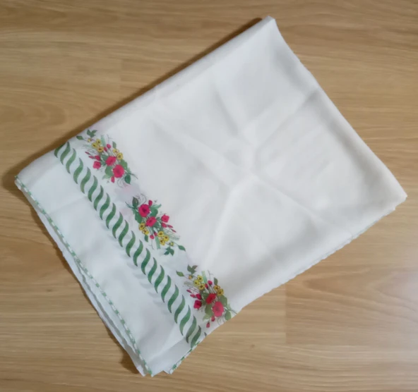 EL İŞİ KUMAŞ MASA ÖRTÜSÜ,SEHPA ÖRTÜSÜ 83x130cm ürün görseli 1