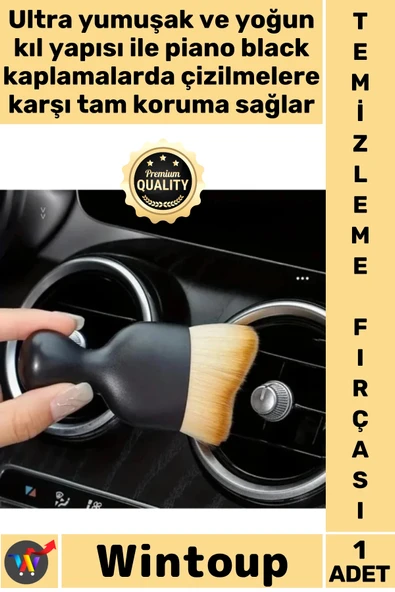 #Fırça Ultra Hassas Torpido Klima Piano Çizmez Profesyonel Araba Şık Yumuşak Detay Temizlik Fırçası ürün görseli 1