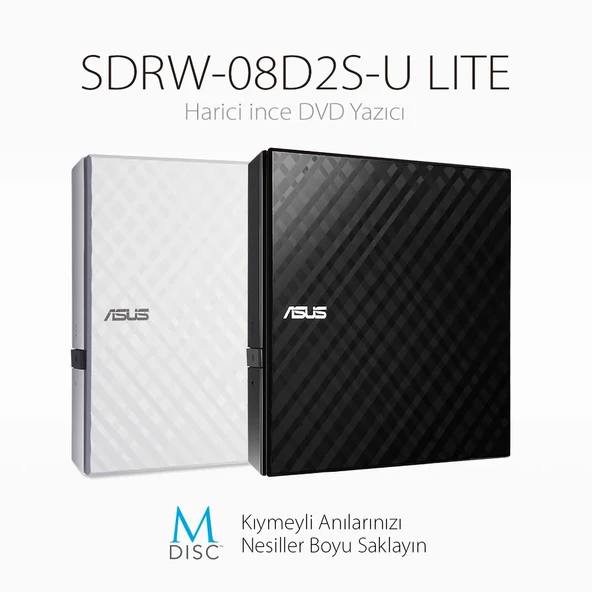 ASUS SDRW-08D2S-U LITE - WHITE ürün görseli 1