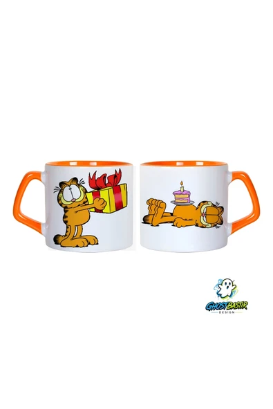 Garfield Doğum Günü Kupa Bardak | Tek Adet 0765 ürün görseli 1