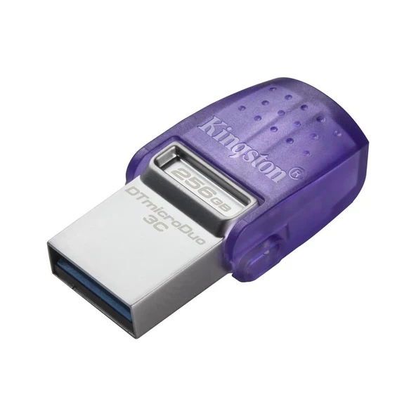 Kingston DTDUO3CG3-256GB DataTraveler microDuo 3C 200MB-s dual USB-A + USB-C Flash Bellek ürün görseli 1