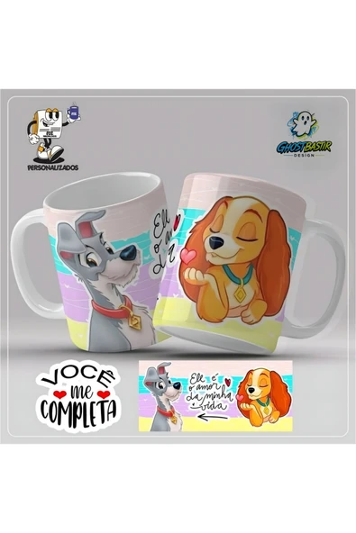 Lady ve Tramp Kupa Bardak | Tek Adet K0298 ürün görseli 1