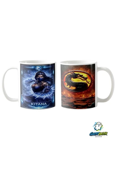 Mortal Kombat Kitana Kupa Bardak | Tek Adet K0338 ürün görseli 1