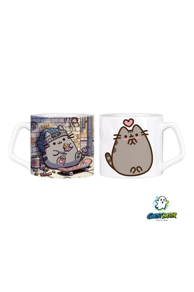 Pusheen Kupa Bardak | Tek Adet 0813 ürün görseli 1