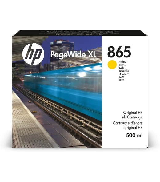 HP 3ED84A (865) SARI 500ML KARTUS ürün görseli 1