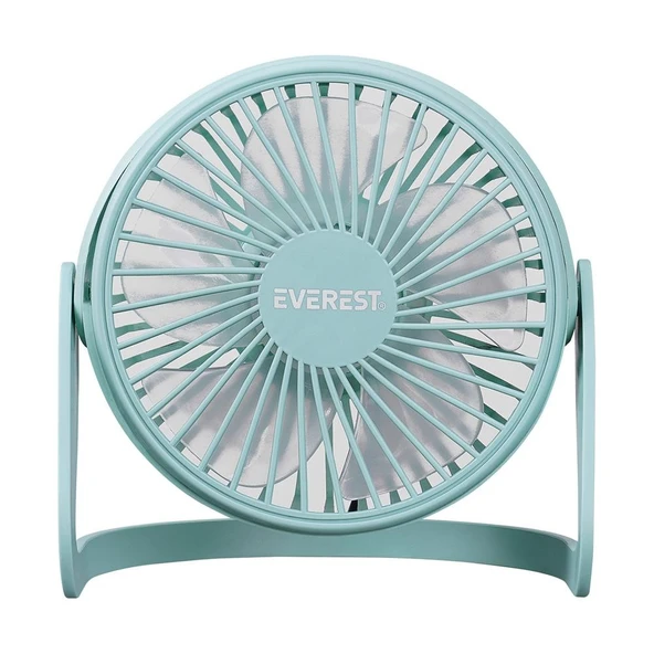Everest EFN-505 Masaüstü Turkuaz Usb Fan (145mmx141mmx105 mm) ürün görseli 1