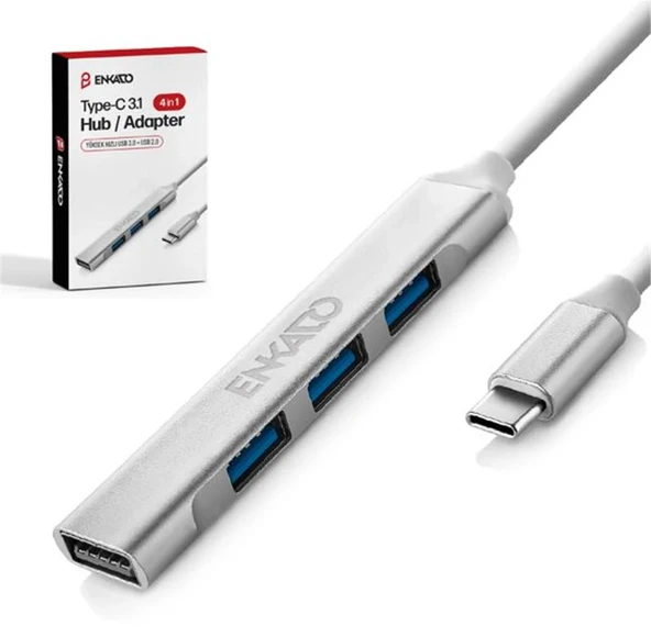 ENKADO EKD-TP50 TYPE-C USB 3,1 TO 4in1 PORT USB ADAPTÖR ürün görseli 1