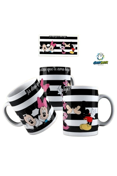 Mickey ve Minnie Kupa Bardak | Tek Adet K0310 ürün görseli 1