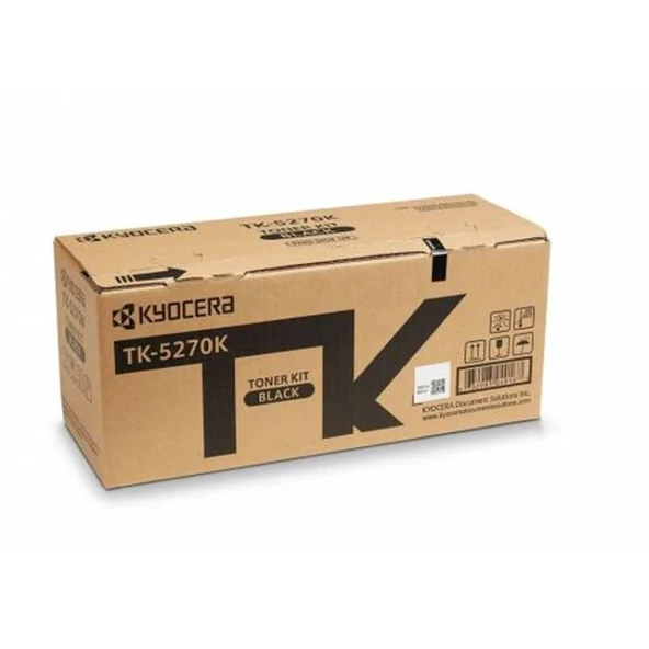 Kyocera TK-5270K Black Siyah Orjinal Fotokopi Toneri Ecosys M6230cidn-M6630cidn P6230cdn 8.000 Sayfa ürün görseli 1