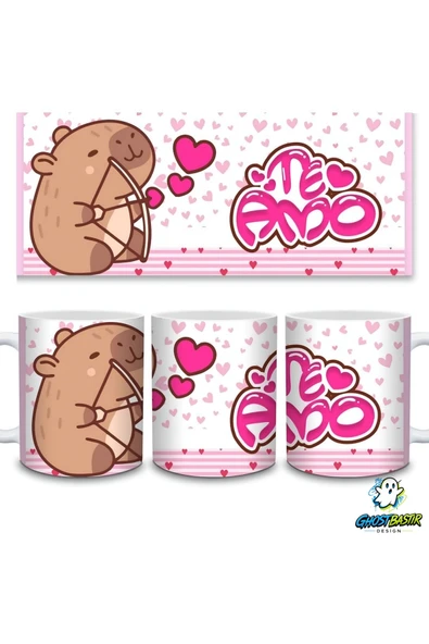 Capybara Kupa Bardak | Tek Adet K0185 ürün görseli 1