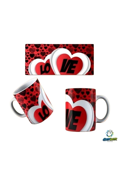 Love Kupa Bardak | Tek Adet K0304 ürün görseli 1