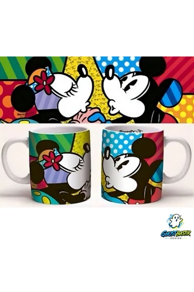 Mickey ve Minnie Kupa Bardak | Tek Adet K0314 ürün görseli 1