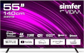 Simfer 55SFSV6B 4K Ultra HD 55" 140 Ekran Uydu Alıcılı Smart LED TV ürün görseli 1