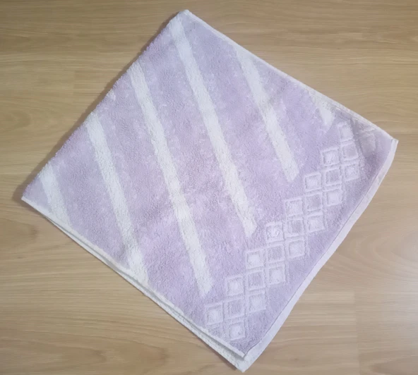 EL VE YÜZ HAVLUSU ÇİÇEKLİ EFLATUN 45x90cm ürün görseli 1
