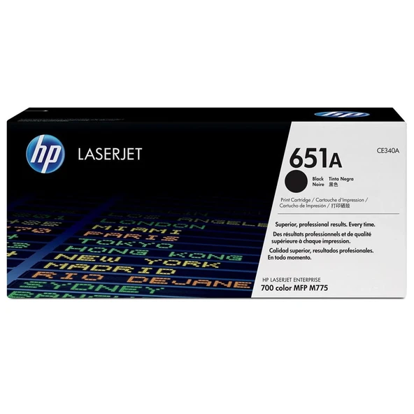 HP 651A Black Siyah  13.000 Sayfa Toner CE340A ürün görseli 1