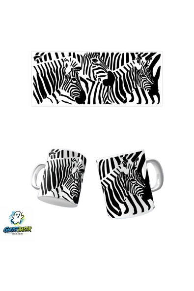 Zebra Kupa Bardak | Tek Adet K0452 ürün görseli 1