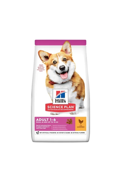HİLLS SMALL&MİNİ TAVUK ETLİ YETİŞKİN KÖPEK MAMASI 3KG ürün görseli 1