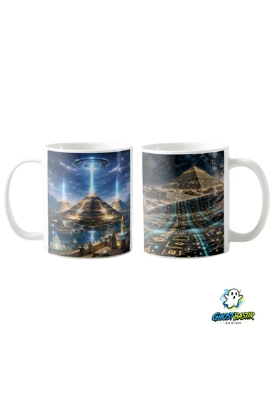 Piramit ve Ufo Kupa Bardak | Tek Adet K0360 ürün görseli 1