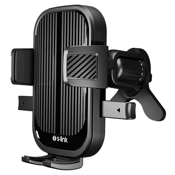 S-link SL-AT84 Universal Ayarlanabilir Siyah Klima Izgara Üzeri Araç Telefon Tutucu ürün görseli 1