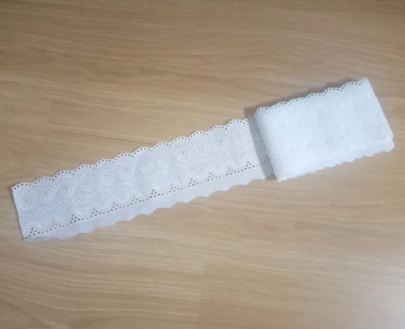 GÜPÜR DANTEL ÇİÇEK DESEN,ŞERİT EL ÖRGÜSÜ,TIĞ İŞİ  335cm ürün görseli 1
