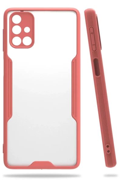 Newface Samsung Galaxy M31S Kılıf Platin Silikon - Pembe ürün görseli 1