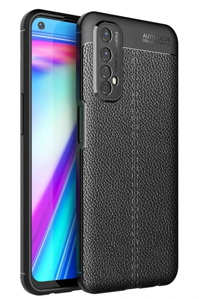 Newface Realme 7 Kılıf Auto Focus Kapak - Siyah ürün görseli 1