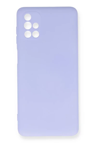 Newface Samsung Galaxy M51 Kılıf Nano içi Kadife Silikon - Lila ürün görseli 1