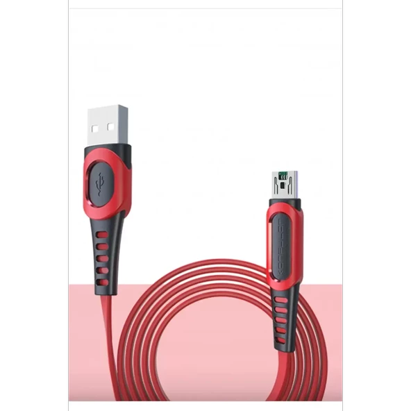 Konfulon DC24 Micro USB Kablo 1.2M 4A - Kırmızı - Resim 3