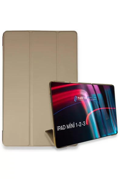 Newface Apple iPad Mini 3 Kılıf Tablet Smart Kılıf - Gold ürün görseli 1