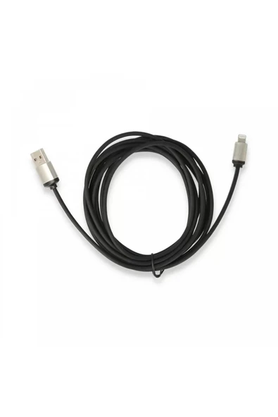 Newface USB to Lightning 3m Kablo - Siyah ürün görseli 1