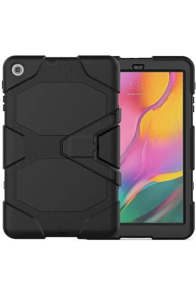 Newface Samsung Galaxy T510 Tab A 10.1 Kılıf Griffin Tablet Kapak - Siyah ürün görseli 1