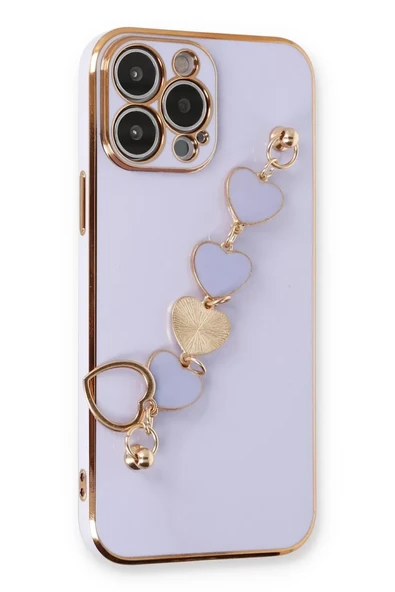 Newface Apple iPhone 13 Pro Max Kılıf Esila Silikon - Lila ürün görseli 1