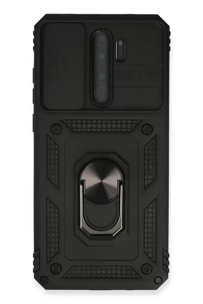 Newface Xiaomi Redmi Note 8 Pro Kılıf Pars Lens Yüzüklü Silikon - Siyah ürün görseli 1