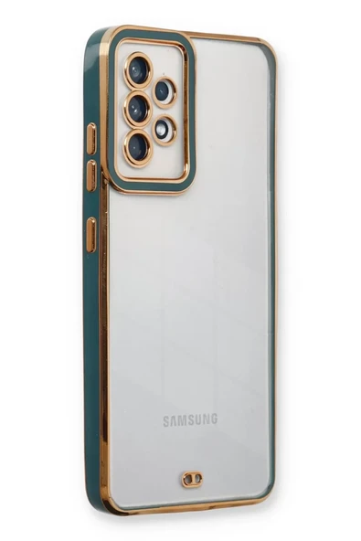 Newface Samsung Galaxy A53 5G Kılıf Liva Lens Silikon - Yeşil ürün görseli 1