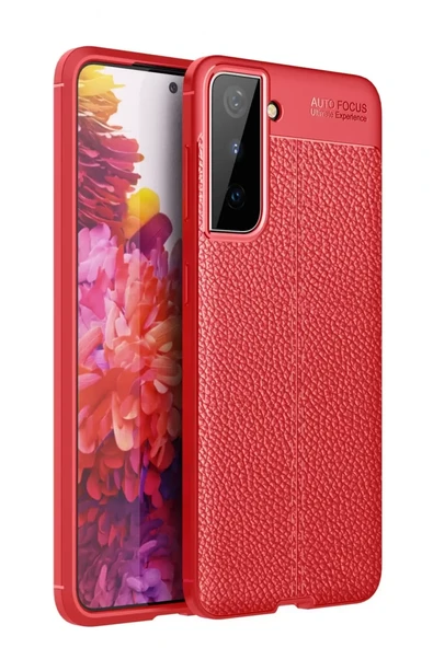 Newface Samsung Galaxy S21 Plus Kılıf Auto Focus Kapak - Kırmızı ürün görseli 1