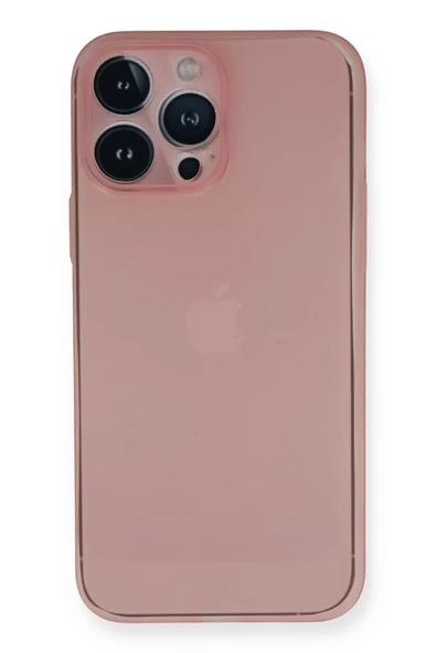 Newface Apple iPhone 14 Pro Kılıf PP Ultra İnce Kapak - Pembe ürün görseli 1