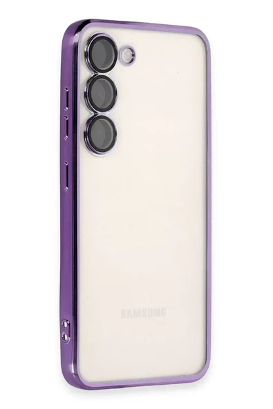 Newface Samsung Galaxy S23 Plus Kılıf Razer Lensli Silikon - Mor ürün görseli 1