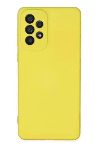 Newface Samsung Galaxy A23 4G Kılıf Nano içi Kadife Silikon - Sarı ürün görseli 1