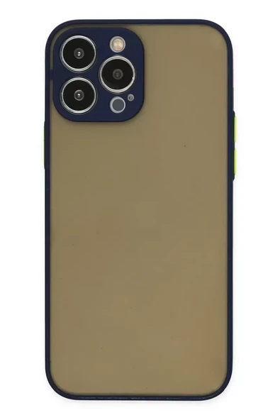 Newface Apple iPhone 13 Pro Max Kılıf Montreal Silikon Kapak - Lacivert ürün görseli 1