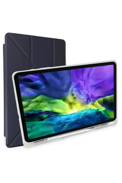 Newface Samsung Galaxy T870 Tab S7 11 Kılıf Kalemlikli Mars Tablet Kılıfı - Lacivert ürün görseli 1