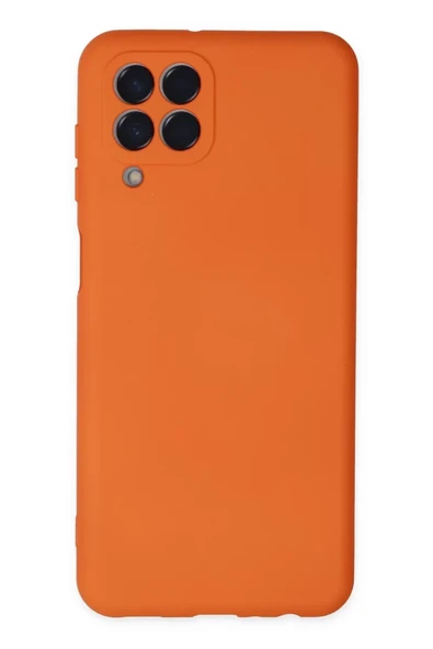 Newface Samsung Galaxy M33 Kılıf Nano içi Kadife Silikon - Turuncu ürün görseli 1
