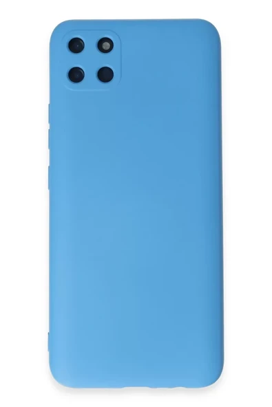 Newface Realme C11 Kılıf Nano içi Kadife Silikon - Mavi ürün görseli 1