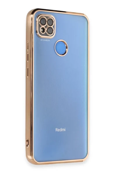 Newface Xiaomi Redmi 9C Kılıf Razer Lensli Silikon - Gold ürün görseli 1