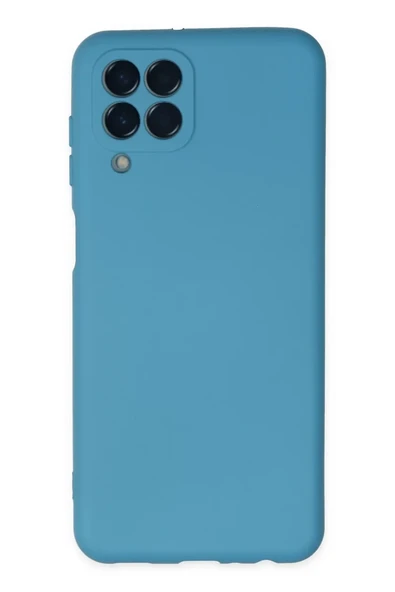 Newface Samsung Galaxy M33 Kılıf Nano içi Kadife Silikon - Mavi ürün görseli 1