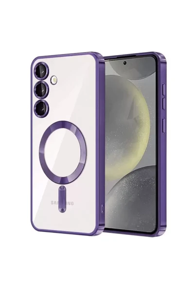 Newface Samsung Galaxy S23 Kılıf Kross Magneticsafe Kapak - Mor ürün görseli 1