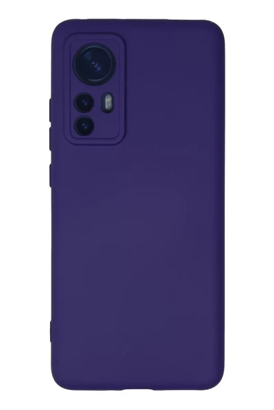 Newface Xiaomi Mi 12 Kılıf Nano içi Kadife Silikon - Mor ürün görseli 1