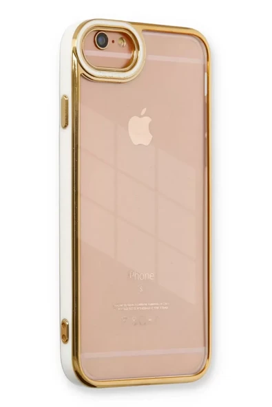 Newface Apple iPhone 6 Kılıf Liva Lens Silikon - Beyaz ürün görseli 1