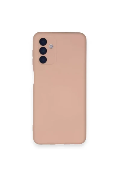 Newface Samsung Galaxy A14 4G Kılıf Nano içi Kadife Silikon - Pudra ürün görseli 1