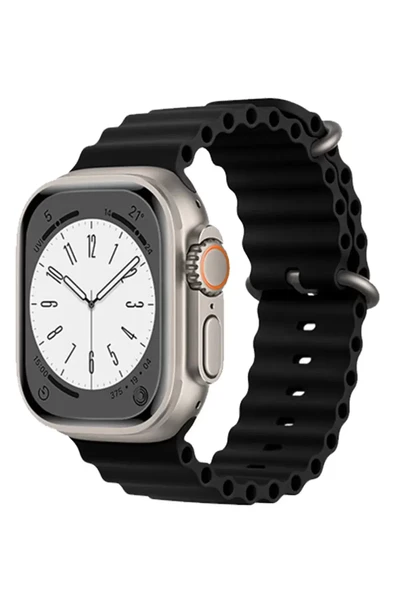 Newface Apple Watch 38mm Ocean Kordon - Siyah ürün görseli 1